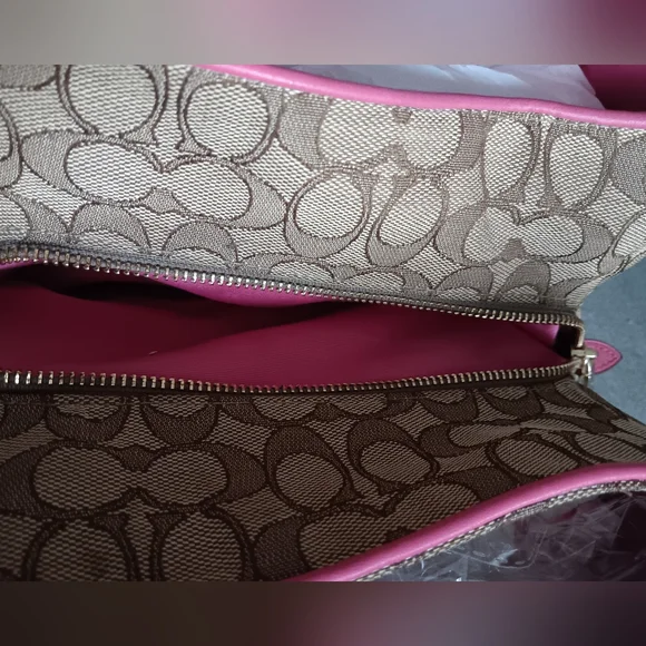 Coach Signature Canvas Shoulder Bag - Picture 6 of 11